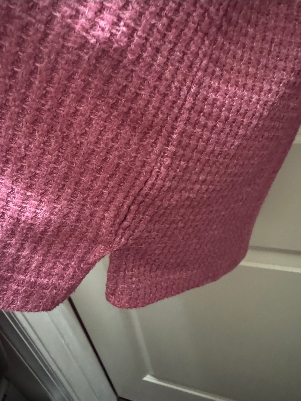 Wonderly Waffle Knit Hoodie - Plum - Picture 7 of 7
